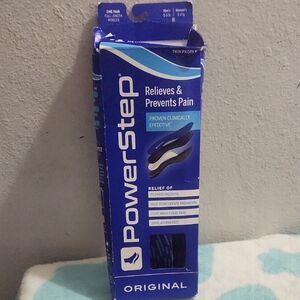 Powerstep Thin Original Insoles W 7-7.5 M 5-5.5 Open Box